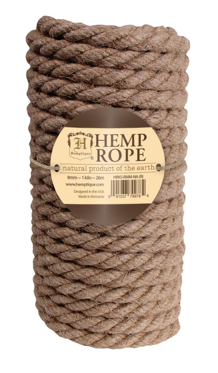 Hemptique Hemp Rope Kilo Spools Eco Friendly Sustainable Naturally Grown Jewelry Bracelet Making Paper Crafting Scrapbooking Bookbinding Mixed Media Crocheting Macrame Seasonal Holiday Gift Wrapping Outdoor Gardening